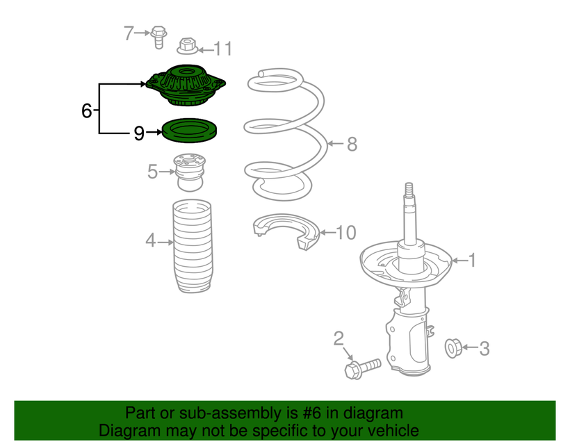 Сайлентблок опорний з підшипником GM 84574474 OPEL Insignia