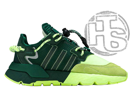 Чоловічі кросівки Adidas Nite Jogger Beyonce Ivy Park Dark Green Frozen Yellow S29041, фото 1