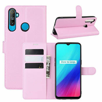 Чохол-книжка Litchie Wallet для Realme 6i / 5 / 5i / C3 Pink