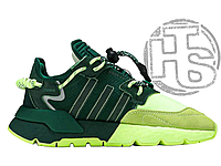 Мужские кроссовки Adidas Nite Jogger Beyonce Ivy Park Dark Green Frozen Yellow S29041