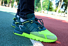 Чоловічі кросівки Adidas Nite Jogger Beyonce Ivy Park Dark Green Frozen Yellow S29041, фото 3