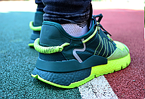 Чоловічі кросівки Adidas Nite Jogger Beyonce Ivy Park Dark Green Frozen Yellow S29041, фото 6