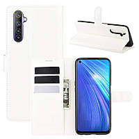 Чехол-книжка Litchie Wallet для Realme 6 White