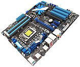 НАДІЙНА ТОПОВА ПЛАТА LGA1156 ASUS P7P55D на P55 чіпсеті, DDR3 з Німеччини з ГАРАНТІЄЮ S 1156, фото 3