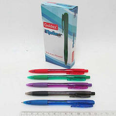Ручка кулькова масляна автоматична Goldex Індія #1002 Tip Blue Star 1мм синя