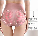 Високі графенові антибактеріальні трусики для матки та жіночого здоров'я. Посліднова білизна, фото 2