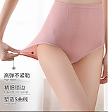 Високі графенові антибактеріальні трусики для матки та жіночого здоров'я. Посліднова білизна, фото 3