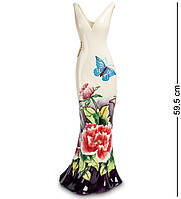 Напольная фарфоровая ваза статуэтка для дома Pavone Платье 59.5 см