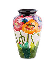 Красивая ваза для цветов подарочная керамическая Blue Sky Маки 21 см
