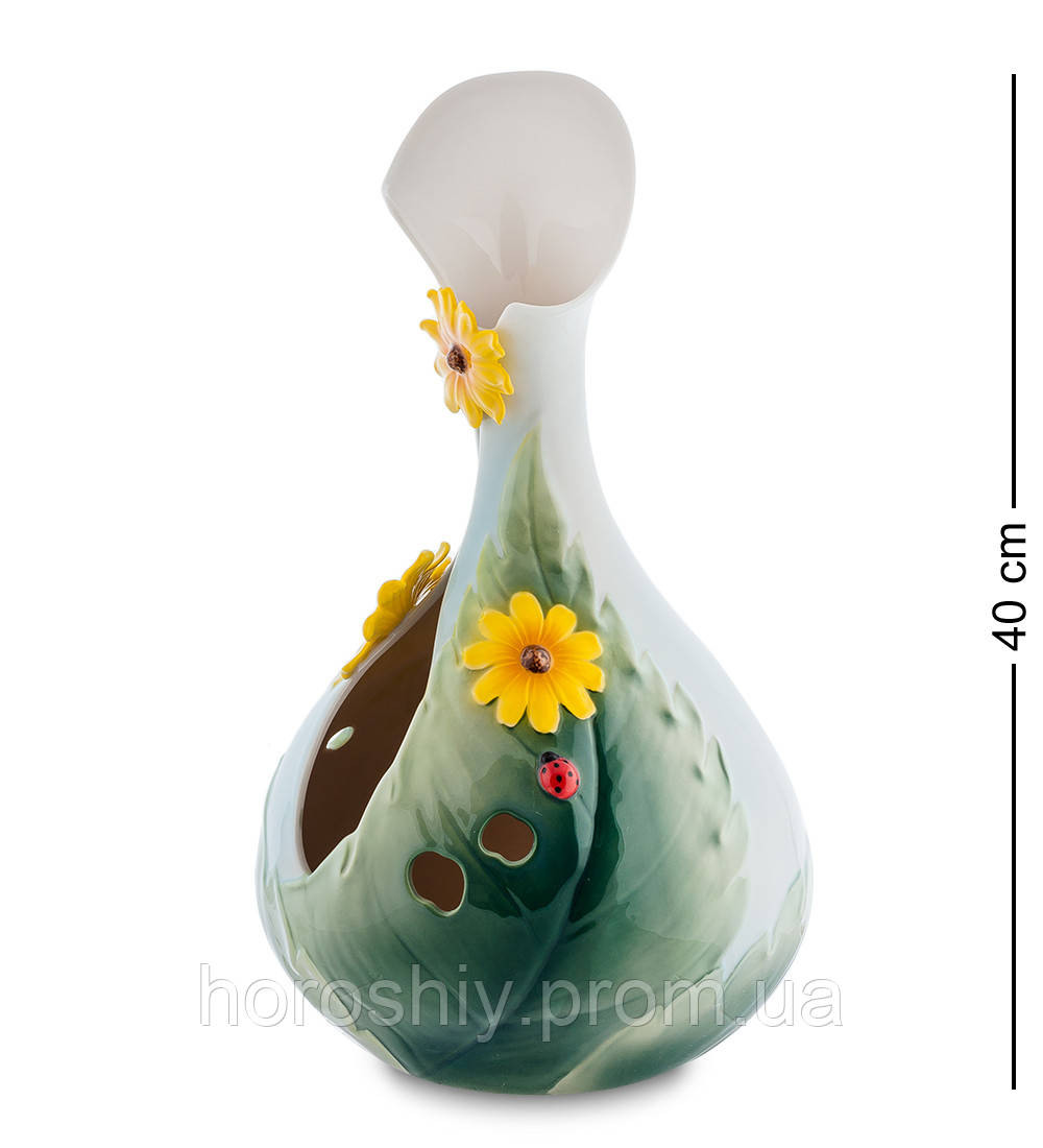 Порцелянова ваза для квітів Pavone Маргаритки 40 см