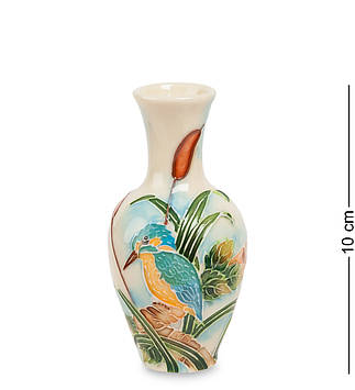 Декоративна вазочка маленька фарфорова з малюнком 10 см