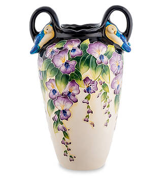 Красива ваза для квітів подарункова керамічна Blue Sky Гліцинія 31 см