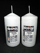 Свічка стовпчик білий Bispol 60/120 мм 38 годин, фото 2