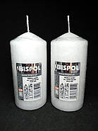 Свічка стовпчик білий Bispol 60/120 мм 38 годин, фото 3