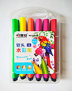 Фломастери 12 кольорів | Фломастери-пензлики 12 кольорів, в пластиковому боксі |