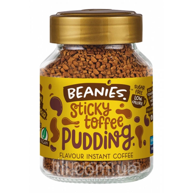 Кава розчинна beanies зі смаком липкого ірискового пудингу, фото 1