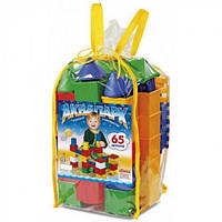 Детский пластиковый блочный конструктор Аквапарк Юника 0545, 65 дет. в сумке с ручками развивающий для детей
