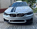 Передній бампер BMW 3-series F30 стиль BMW M3 (під протитуманки, під парктроніки), фото 6