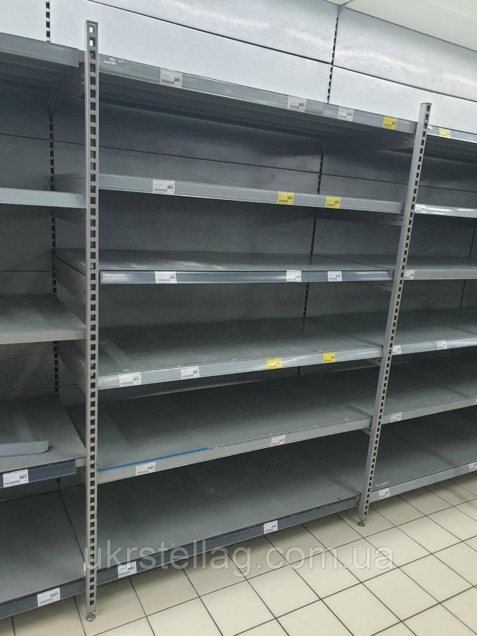 Продам Стелаж металевий бу, Пристінний стелаж бу, Торговий стелаж бу, фото 1