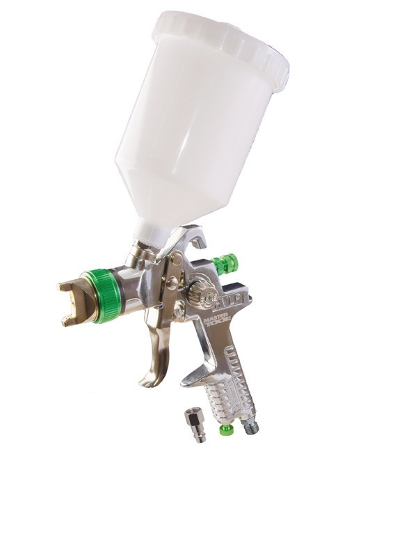 Краскопульт HVLP СБ 600 мл, пластик, Ø 1,3 мм, 150-220 л/хв, 3-4 бар MASTERTOOL 80-8901