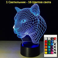 3D светильник," Леопард" Идеи подарка маме, Идеи подарков маме на день рождения, Лучший подарок маме