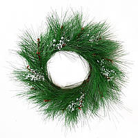 Вінок Novogod'ko "Сніговичок-NG" d-15см. без прикрас