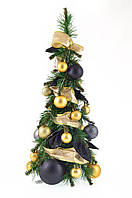 Ялинка Novogod'ko h-0,65 м з прикрасами "Золотий вечір-NG"