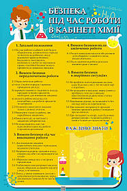Стенд в Кабінет ХІМІЇ "Безпека під час роботи в кабінеті хімії"