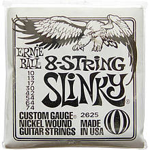 Струни Ernie Ball 2625 8-String Slinky Custom Gauge 10-74