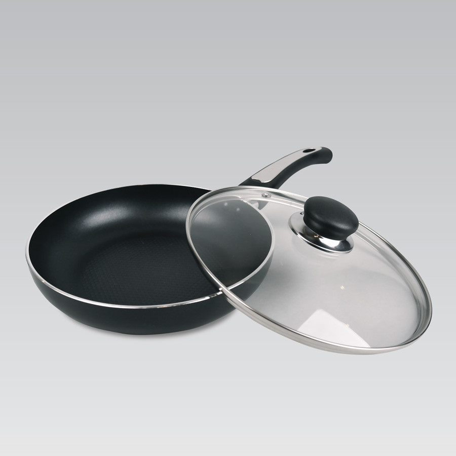 Сковорода з антипригарним покриттям і скляною кришкою Maestro (Маєстро) 24 см (MR-1203-24)