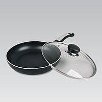 Сковорода с антипригарным покрытием и стеклянной крышкой Maestro (Маестро) 24 см (MR-1203-24)
