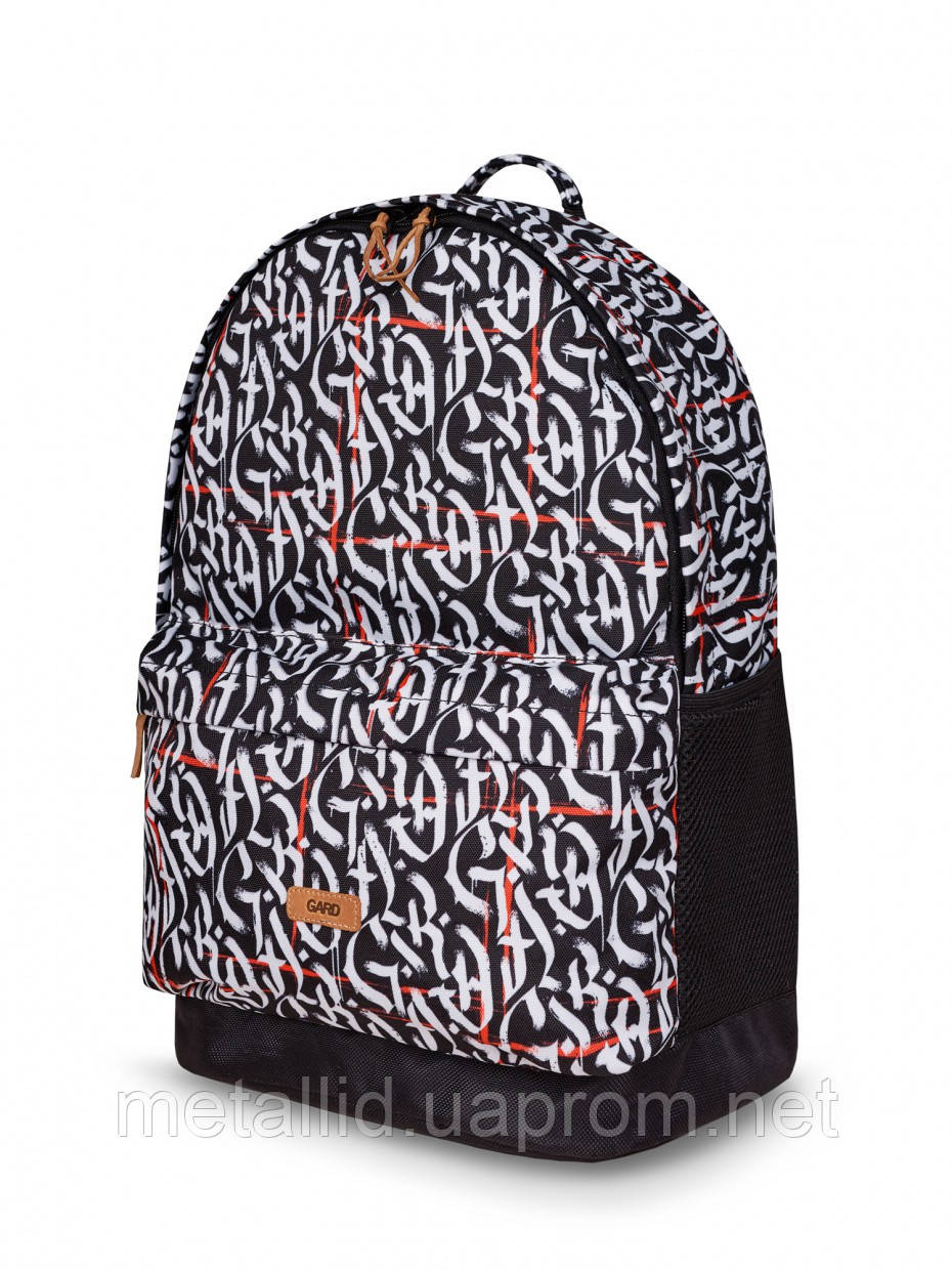Рюкзак GARD BACKPACK-2 Белая каллиграфия Черный (BP2-0011/GRD32)