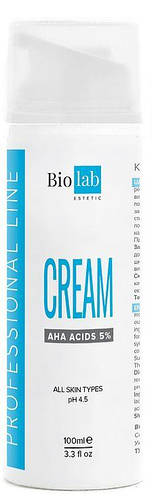 Крем с АНА кислотами 5% Biolab Estetic (100мл). Cream with AHA acids 5% ...