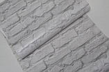 Шпалери вологостійкі на паперовій основі Континент Цегла сірий 0,53х10,05м (2190), фото 7
