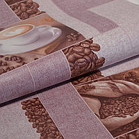 Обои влагостойкие на бумажной основе Charm Кофе Декор 0,53х10,05м кофейный (105-05)