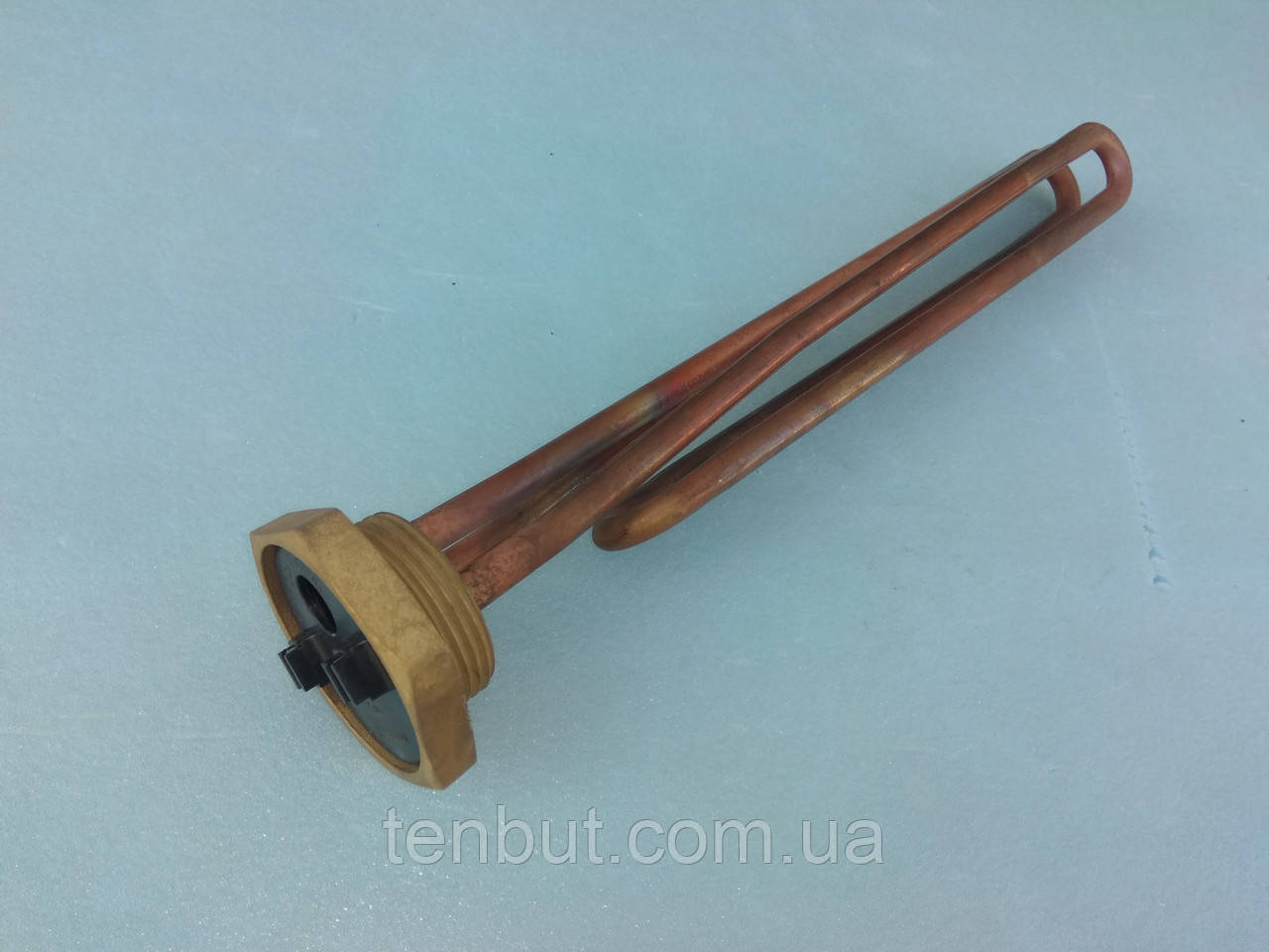 Мідний тен різьбовий 1.1/4" дюйма різьблення 3.0 кВт. 230 В. без місця під магнієвий анод . Виробник Kawai .
