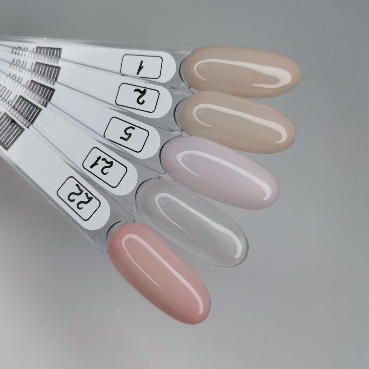 Гель для нарощування нігтів, Builder Gel будівельний гель для нігтів Andi PROF №21 clear pink 30