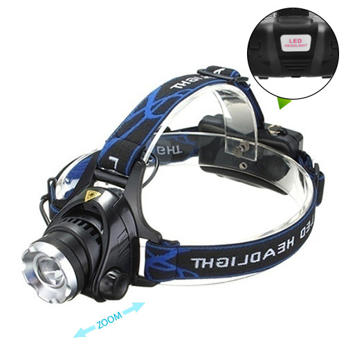 Налобний ліхтар Bailong 6699-T6 ЗУ mircoUSB, 2x18650, ZOOM 1200 Lm