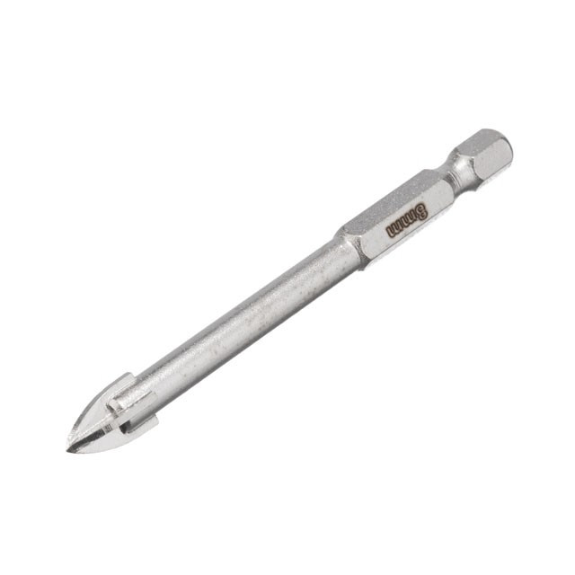 Свердло по склу та кераміці 8 мм HEX 1/4'' (6.35 мм) INTERTOOL SD-0288