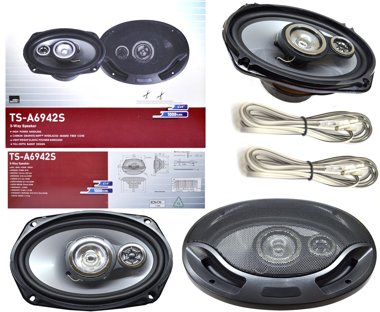 Динаміки для авто акустика Pioneer овали колонки