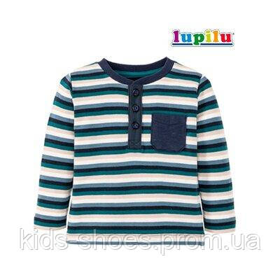 Дитячий реглан-лонгслів для хлопчика в смужку LUPILU® 62-68 зріст - фото 1 - id-p1491603643