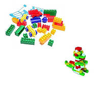Детский пластиковый блочный конструктор Ник-1 Юника 0880, 87 деталей в пакете развивающий для детей