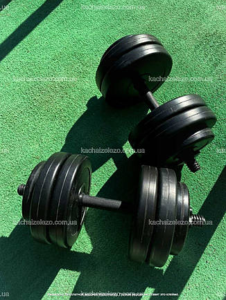 Гантелі набірні 2 по 23 кг з ABS покриттям Гантелі, гирі, штанги та диски бітумні, фото 1