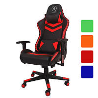 Крісло геймерське комп'ютерне ігрове AVKO Style RGB підсвічування офісне для комп'ютера дому та офісу Червоний
