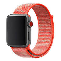 Ремешок DK Nylon Sport Loop для Apple Watch 38 / 40 / 41 mm (spicy orange)
