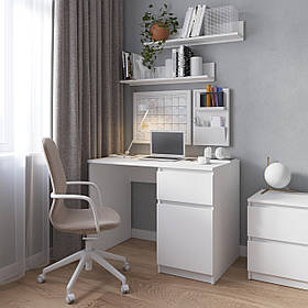 Комп'ютерний стіл VAYS, письмовий стіл з тумбою праворуч з фасадами без ручок R-18