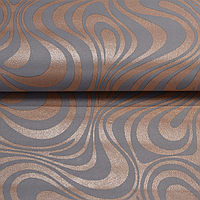 Шпалери паперові Charm Хвиля сіро-бежевий 0,53 х 10,05 м (129-10)