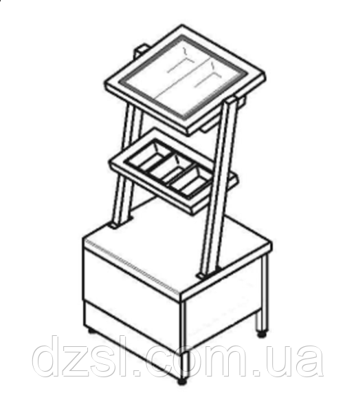 Помічник універсальний (ПУ) стійка МАСТЕР 304/304 FRIGATA 800.0 (мм)