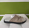 STTOPA Розміри 40-45. Шльопанці великих розмірів на широку ногу шкіряні. 117-4045 Бежеві, фото 4