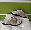 STTOPA Розміри 40-45. Шльопанці великих розмірів на широку ногу шкіряні. 117-4045 Бежеві, фото 7